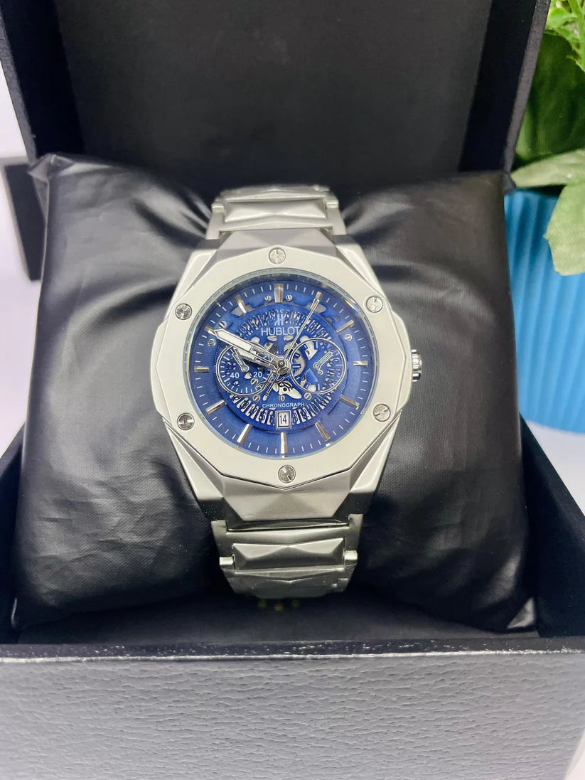 Hublot Skeleton with Textured Deep Blue dial