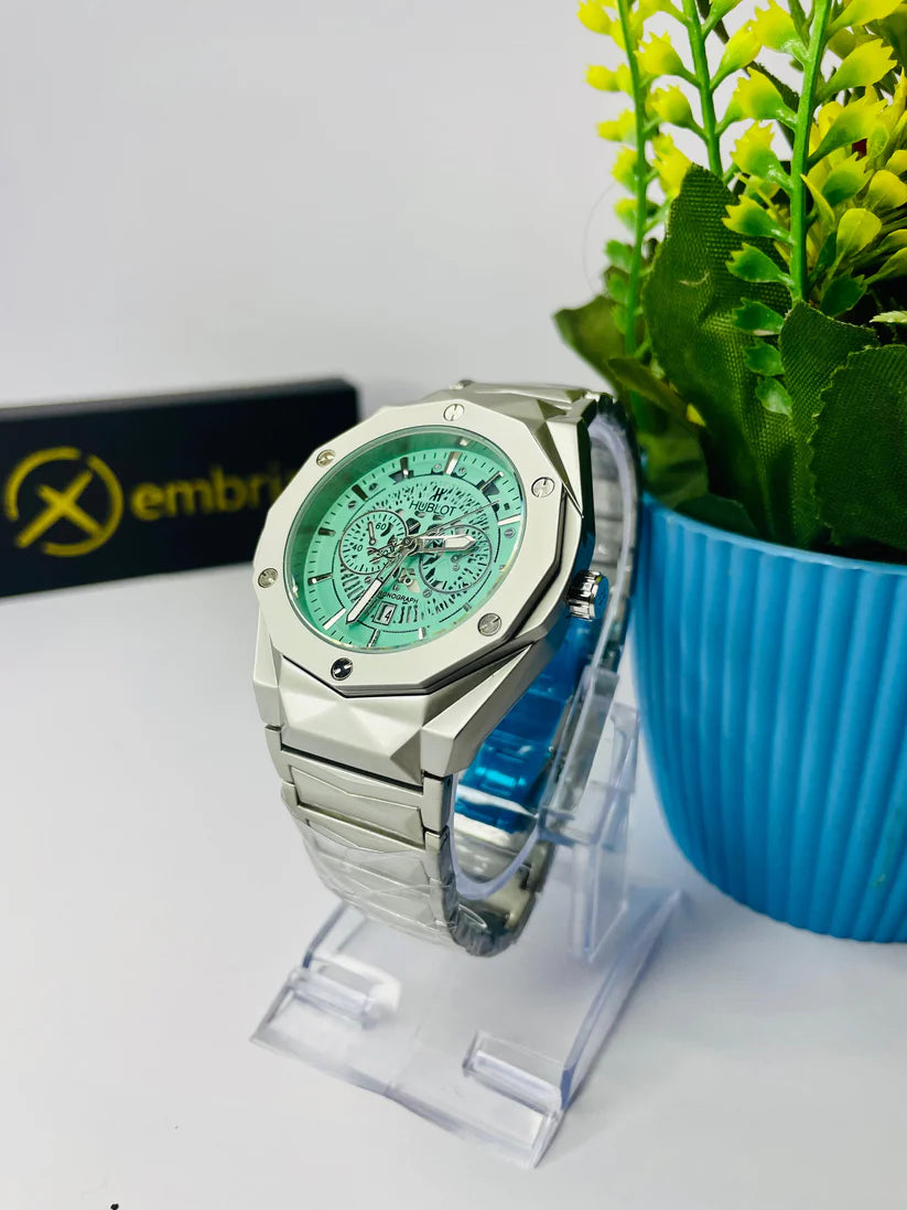 Hublot Skeleton with Aqua Mint dial