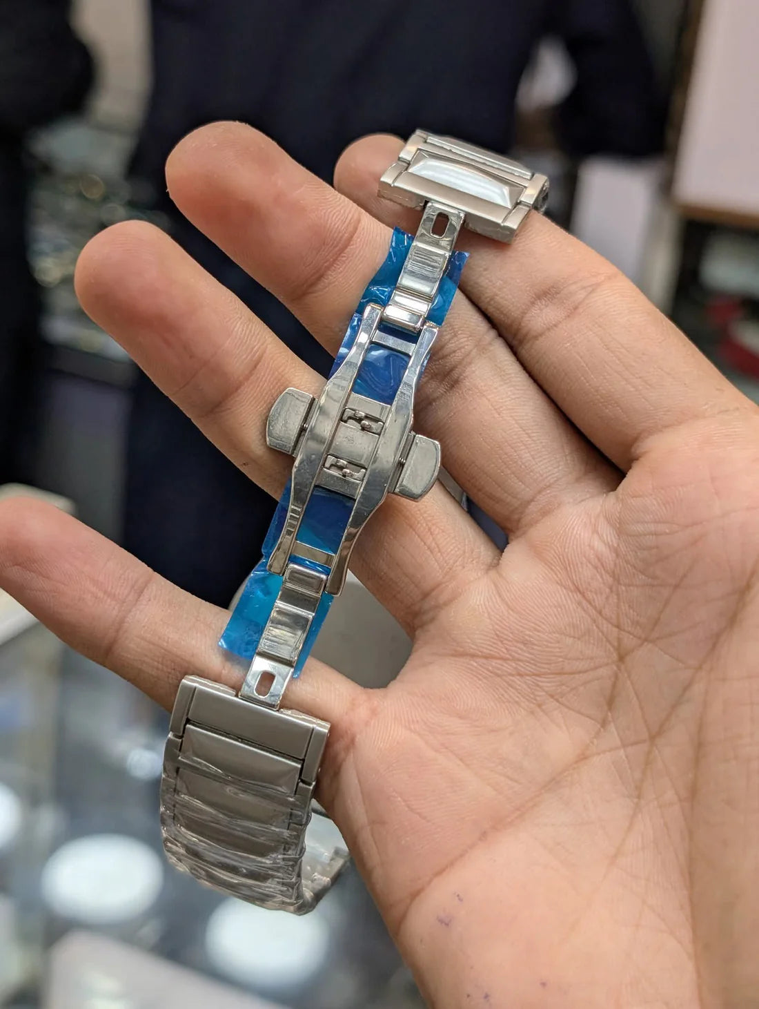 Diamond Cut | Date Adjustment | Texture Chain Sky Blue