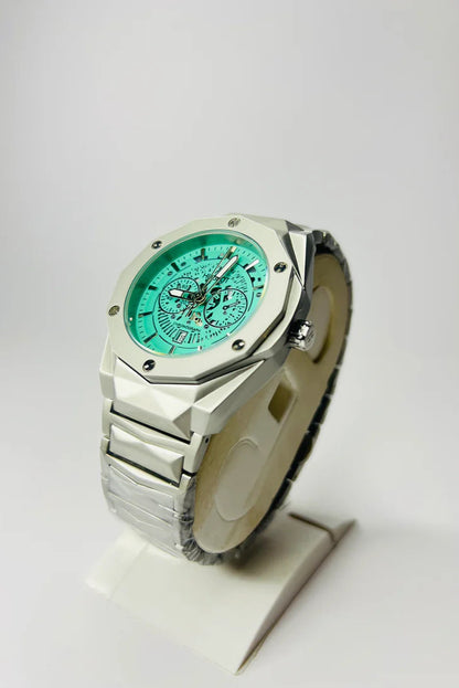 Hublot Skeleton with Aqua Mint dial