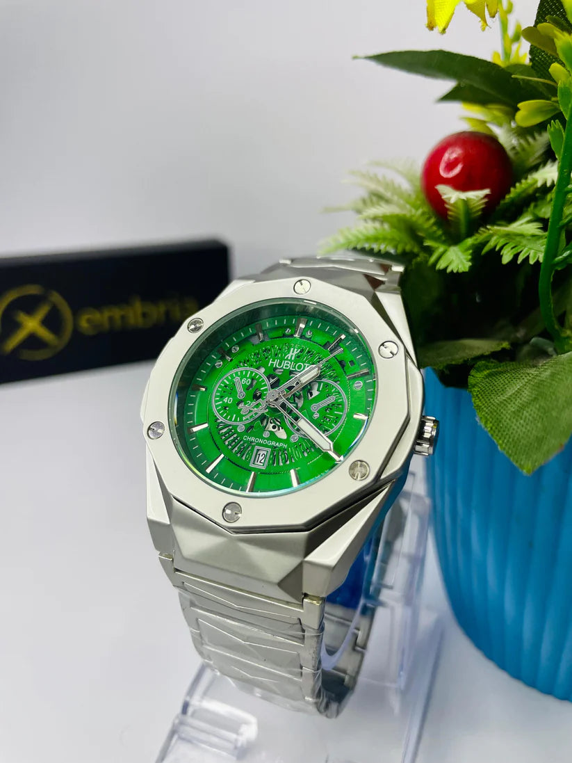 Hublot Skeleton with Green Forest Dial