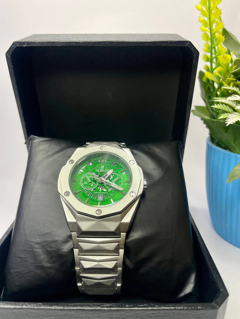 Hublot Skeleton with Green Forest Dial