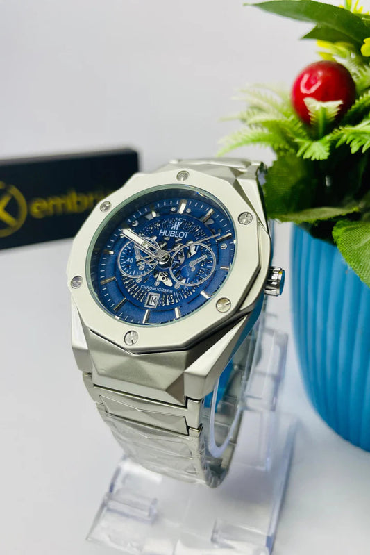 Hublot Skeleton with Textured Deep Blue dial