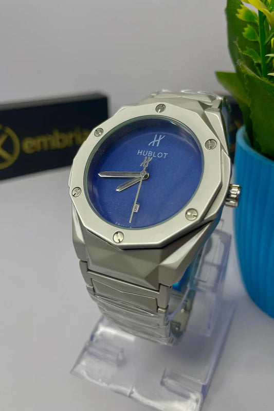 Hublot Diamond cut with midnight blue dial