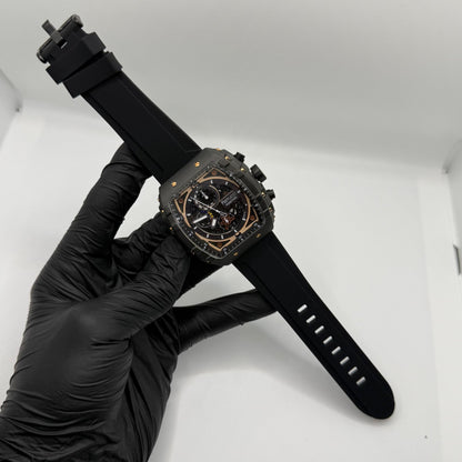 Ferrucci Stop watch black strap with 1 year warranty