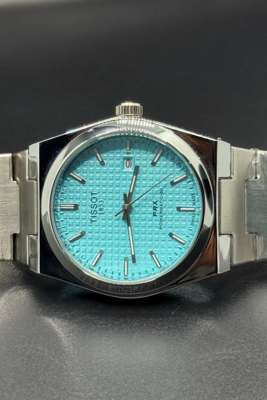 TISSOT PRX TIFNY dial with silver chain